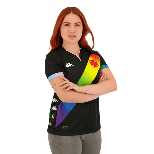 Camisa Kappa Feminina Vasco 2023/24 I LGBTQIAPN+ - Minha loja