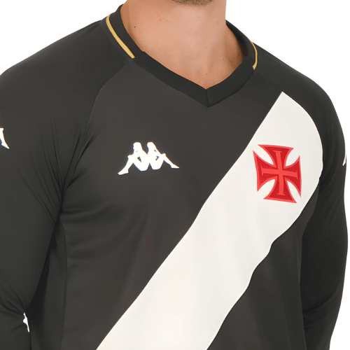 Camisa Kappa Vasco 2023/24 I Manga Longa - Minha loja