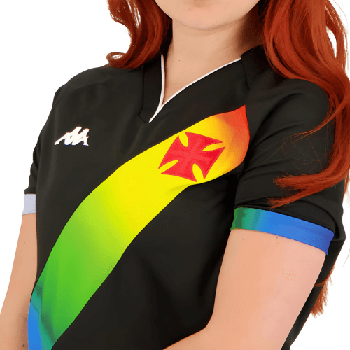 Camisa Kappa Feminina Vasco 2023/24 I LGBTQIAPN+ - Minha loja