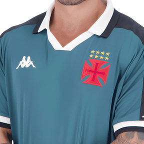 Camisa Kappa Vasco 2024/25 Goleiro Azul - Minha loja