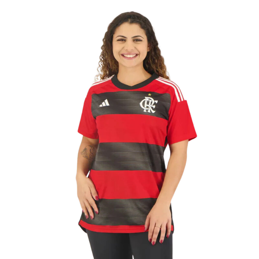 Camisa Feminina Flamengo 2023/24 - Uniforme Casa - LOJA OFICIAL