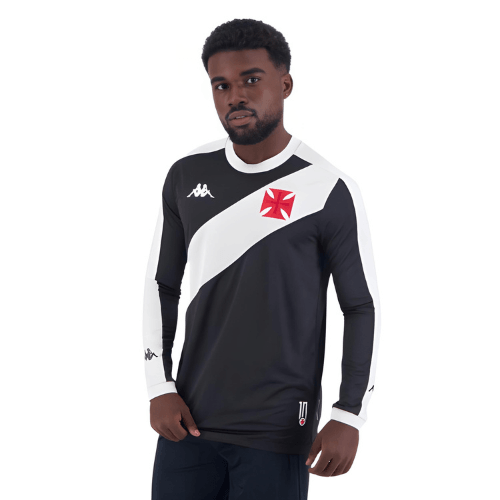 Camisa Kappa Vasco 2024/25 I Manga Longa - Minha loja