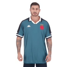 Camisa Kappa Vasco 2024/25 Goleiro Azul - Minha loja