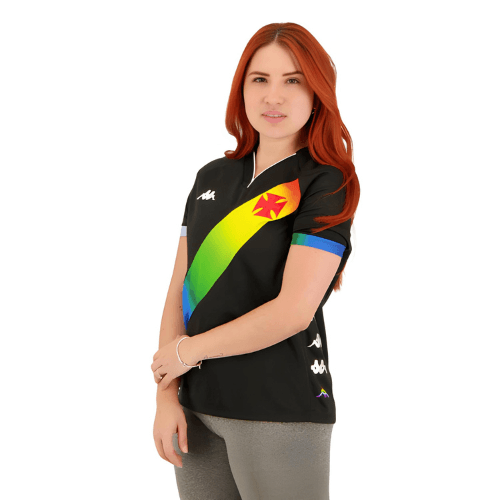 Camisa Kappa Feminina Vasco 2023/24 I LGBTQIAPN+ - Minha loja