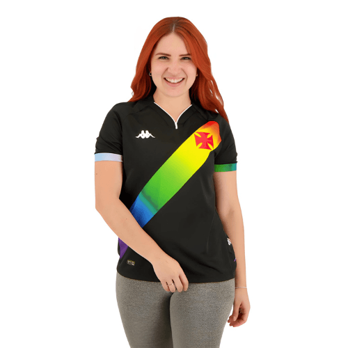 Camisa Kappa Feminina Vasco 2023/24 I LGBTQIAPN+ - Minha loja