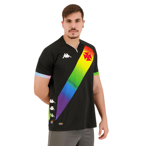 Camisa Kappa Vasco 2023/24 I LGBTQIAPN+ - Minha loja