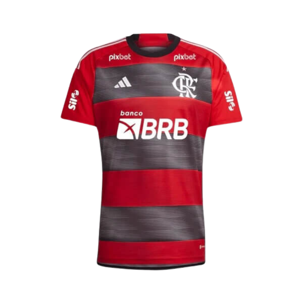 Camisa Flamengo 2023/24 Patrocínios - Uniforme Casa - LOJA OFICIAL