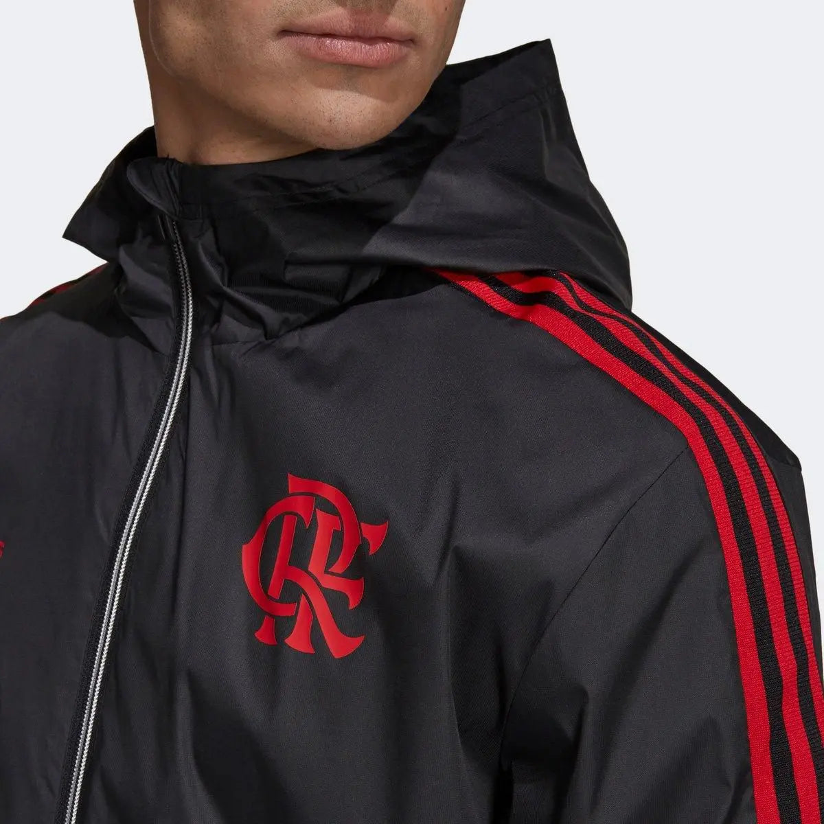 Jaqueta Corta-Vento Flamengo Apresentação Adidas + Camisa de Passeio Brinde - LOJA OFICIAL