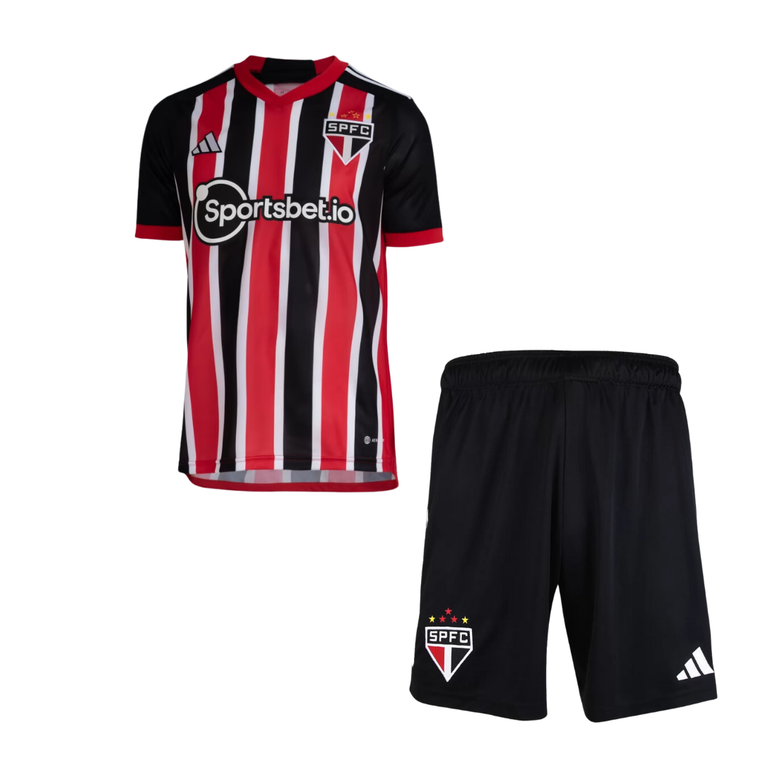 Conjunto Infantil São Paulo Adidas 23/24 Away - Minha loja