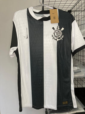 CAMISA CORINTHIANS III TERCEIRA MEMPHIS #94 2024/25 VERSÃO JOGADOR PRETA/BRANCA PRONTA ENTREGA