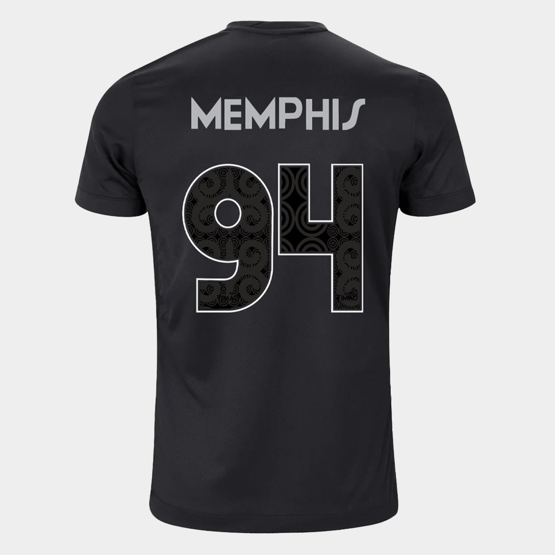 CAMISA MEMPHIS #94 CORINTHIANS II AWAY 2024/25 TORCEDOR PRETA