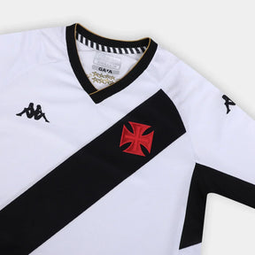 Camisa Vasco da Gama II 23/24 - Jogador Manga Longa Kappa Feminina - Branco - Minha loja