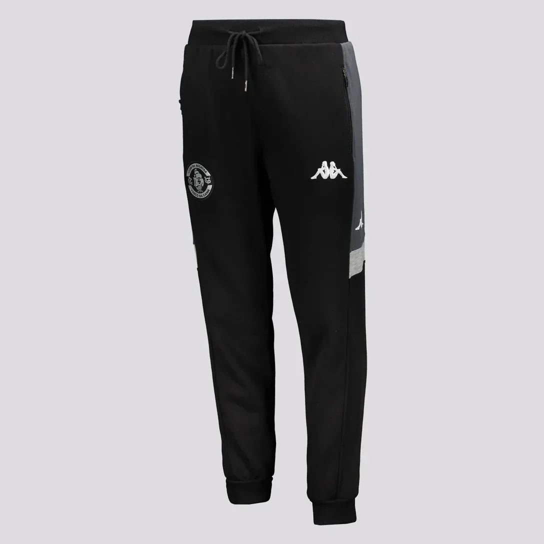 Calça Moletom Vasco da Gama Kappa Masculina - Preto+Branco - Minha loja