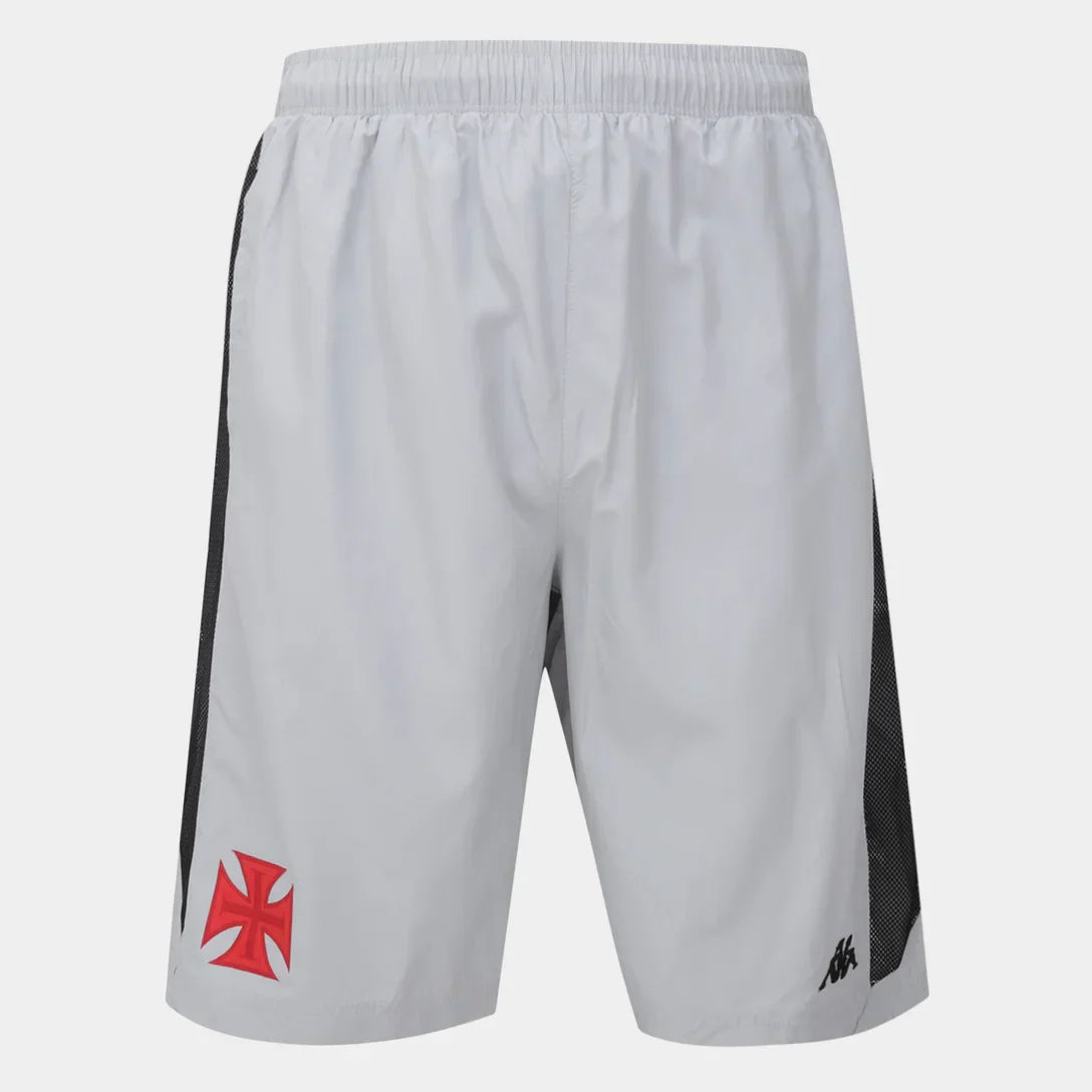 Bermuda Vasco da Gama Kappa Supporter Masculina - Cinza - Minha loja