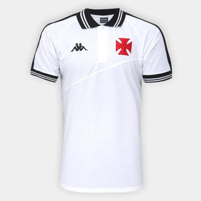 Camisa Polo Vasco Kappa Masculina - Branco+Preto - Minha loja