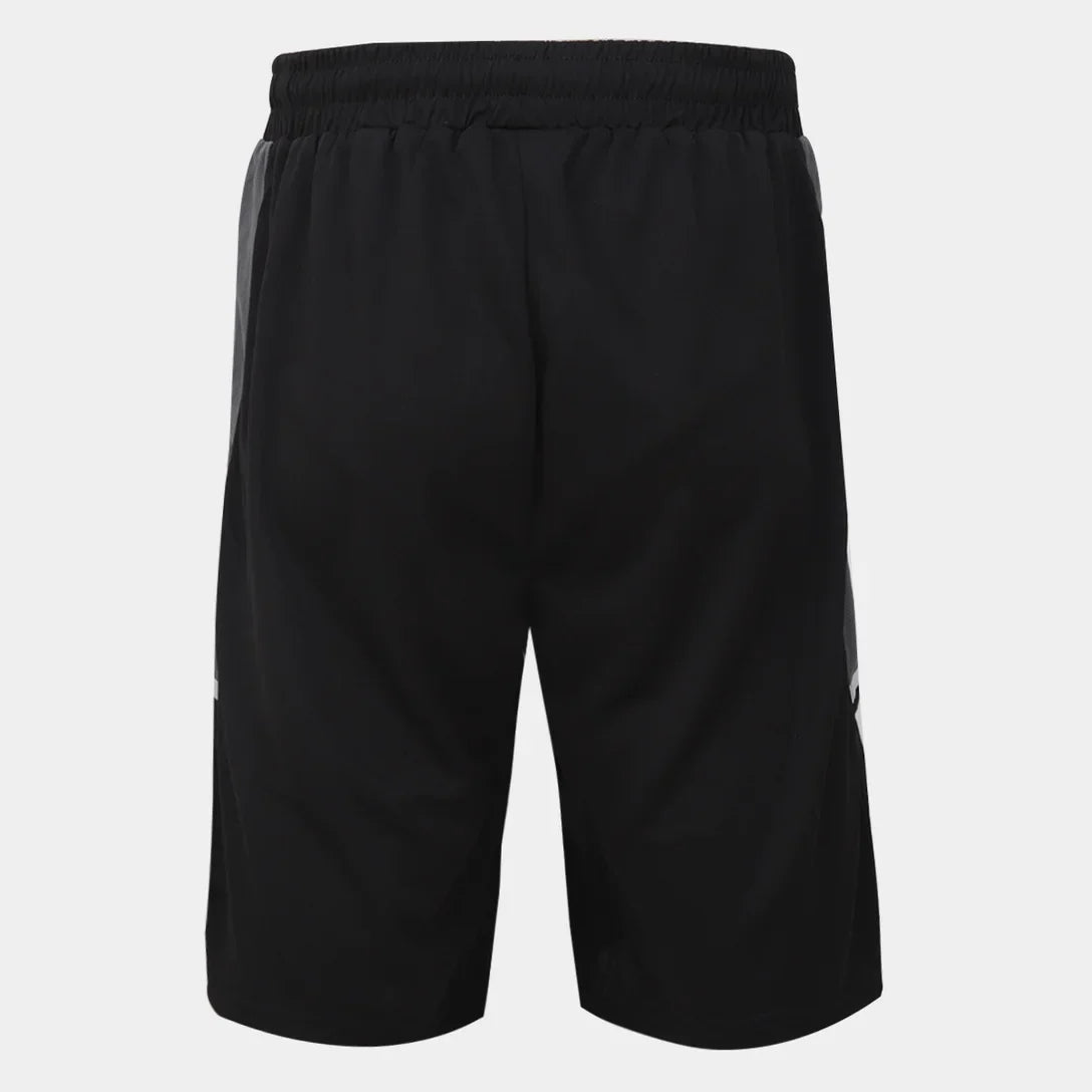 Bermuda Vasco da Gama Kappa Supporter Masculina - Preto+Chumbo - Minha loja