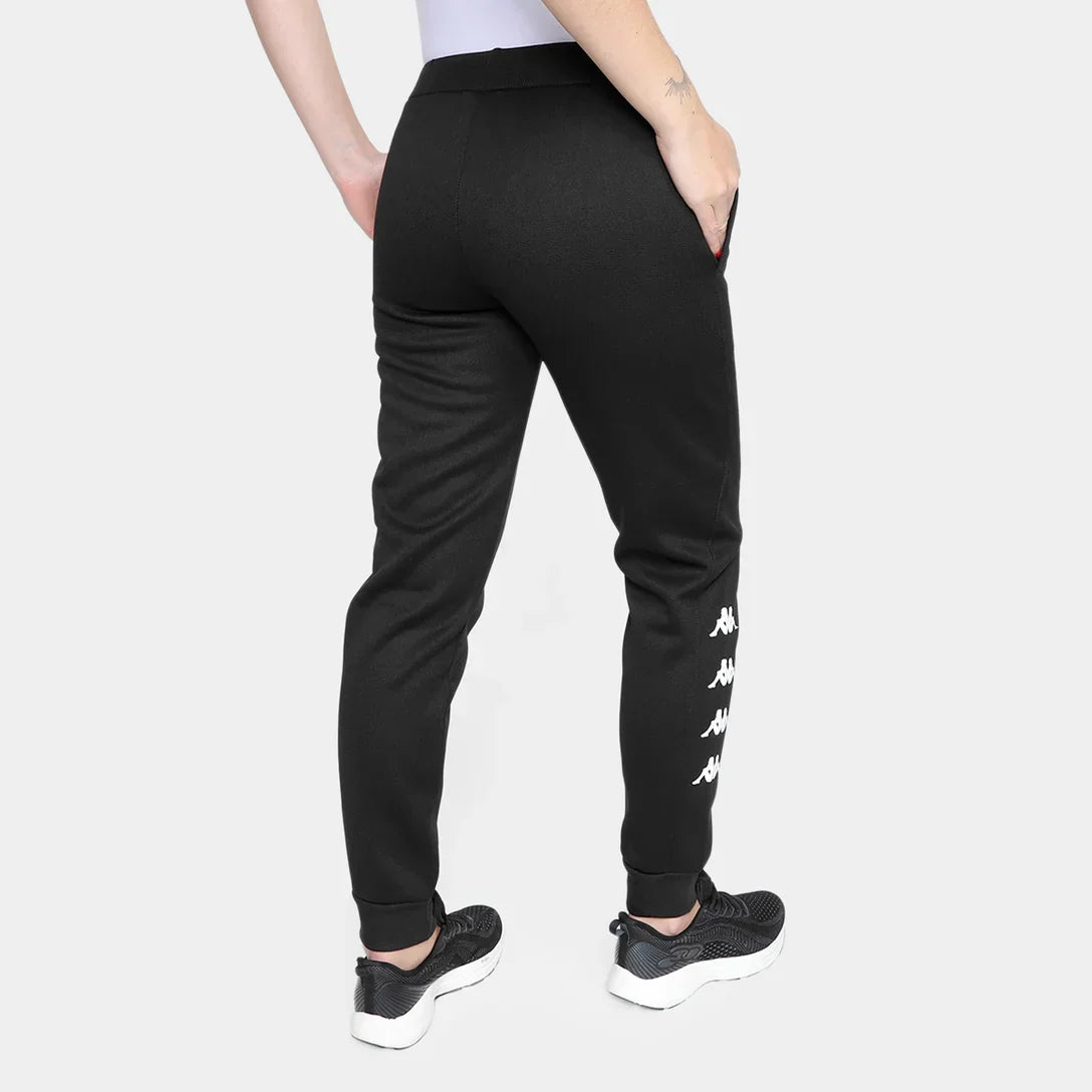 Calça Vasco Kappa Piquet Feminina - Preto - Minha loja