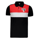 Polo São Paulo Recortes Masculina - Preto - Minha loja