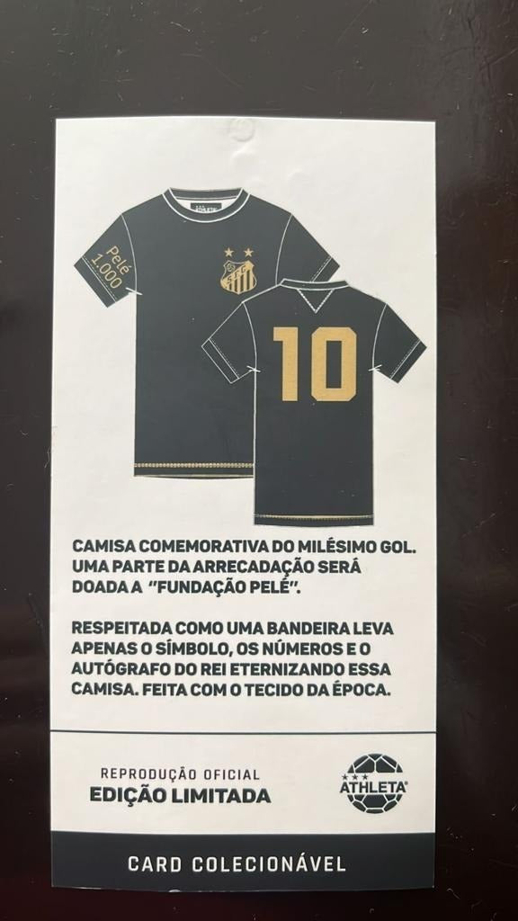 Camisa Athleta Do Santos do Rei Pelé - Branca