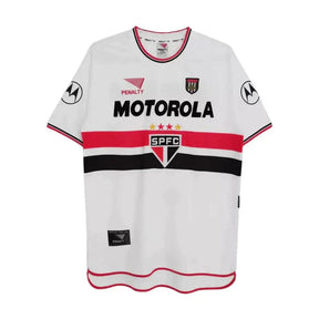 Camisa Retrô São Paulo Motorola 2000 - Uniforme Casa - Minha loja