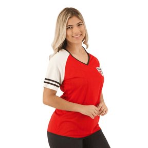 Camisa São Paulo Cheerleader Feminina Vermelha - Minha loja