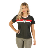 Camisa São Paulo Pristine Feminina Preta - Minha loja