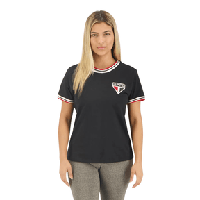 Camisa São Paulo High Feminina Preta - Minha loja