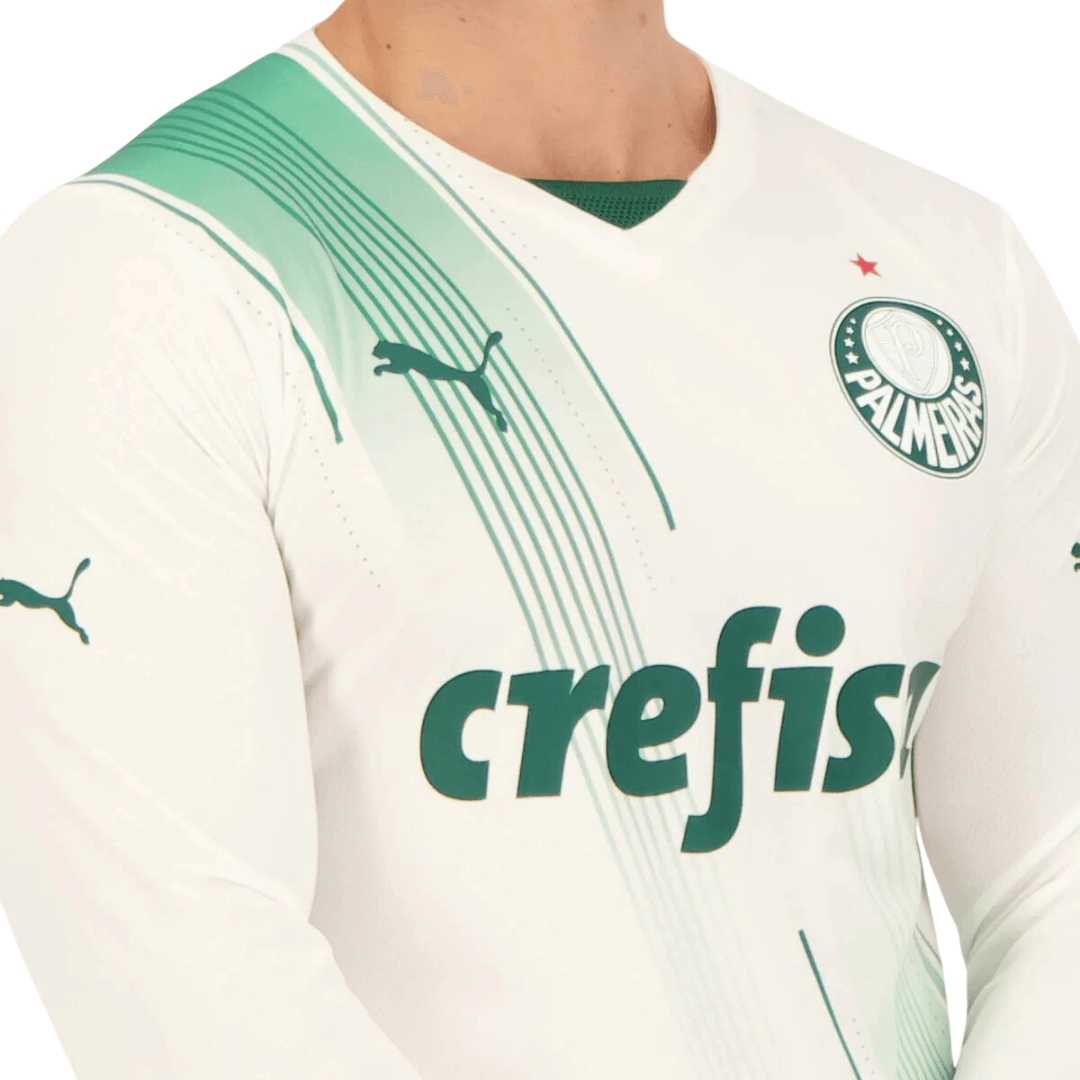 Camisa Palmeiras Puma 23/24 Manga Longa - Uniforme Fora