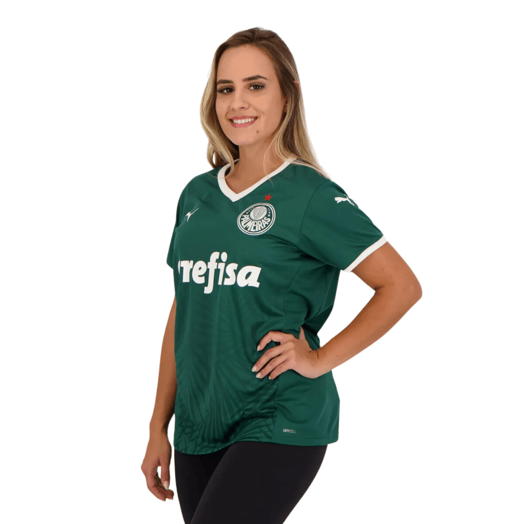 Camisa Feminina Palmeiras Puma 22/23 - Uniforme Casa