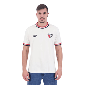 Camisa New Balance São Paulo Retrô Off White - Minha loja