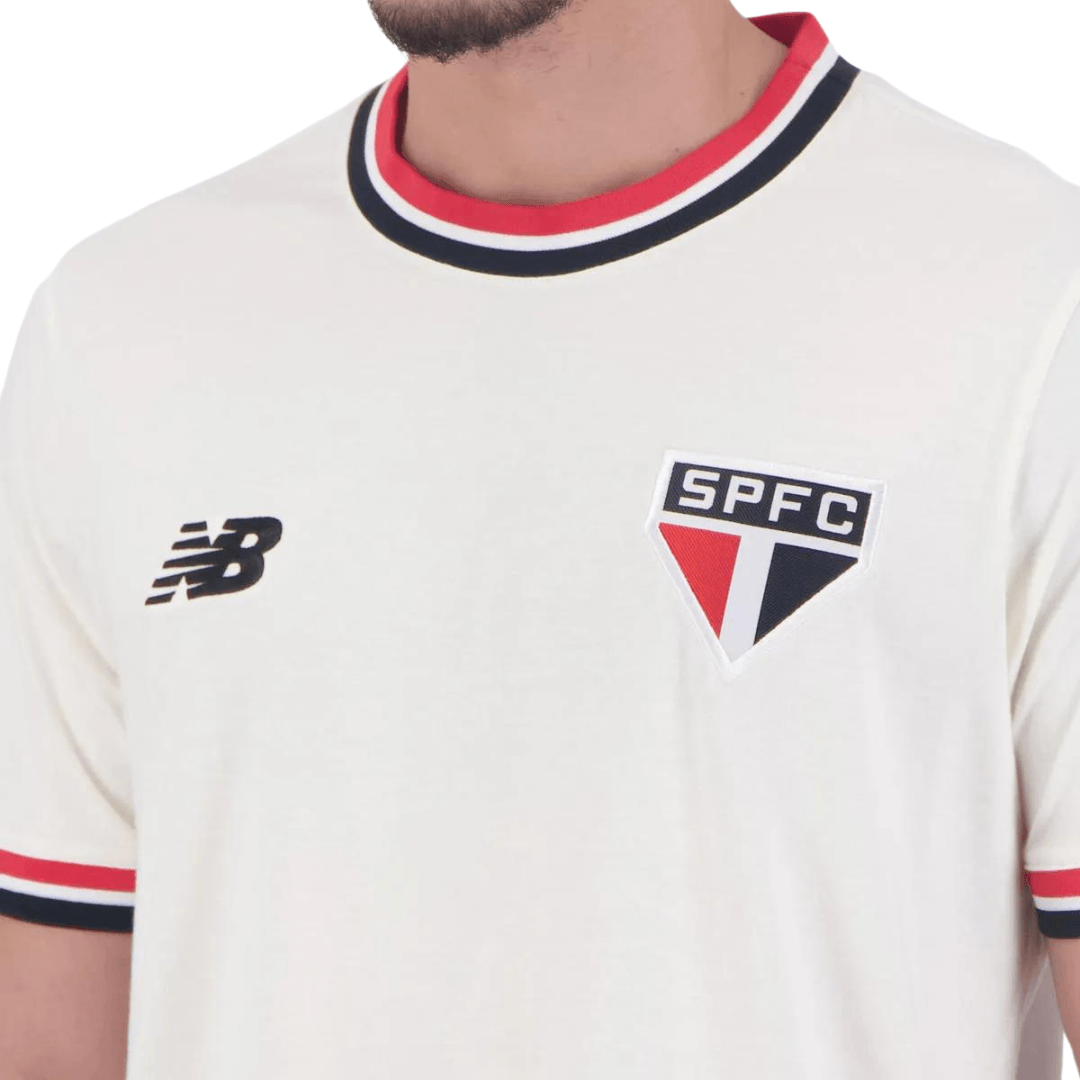 Camisa New Balance São Paulo Retrô Off White - Minha loja