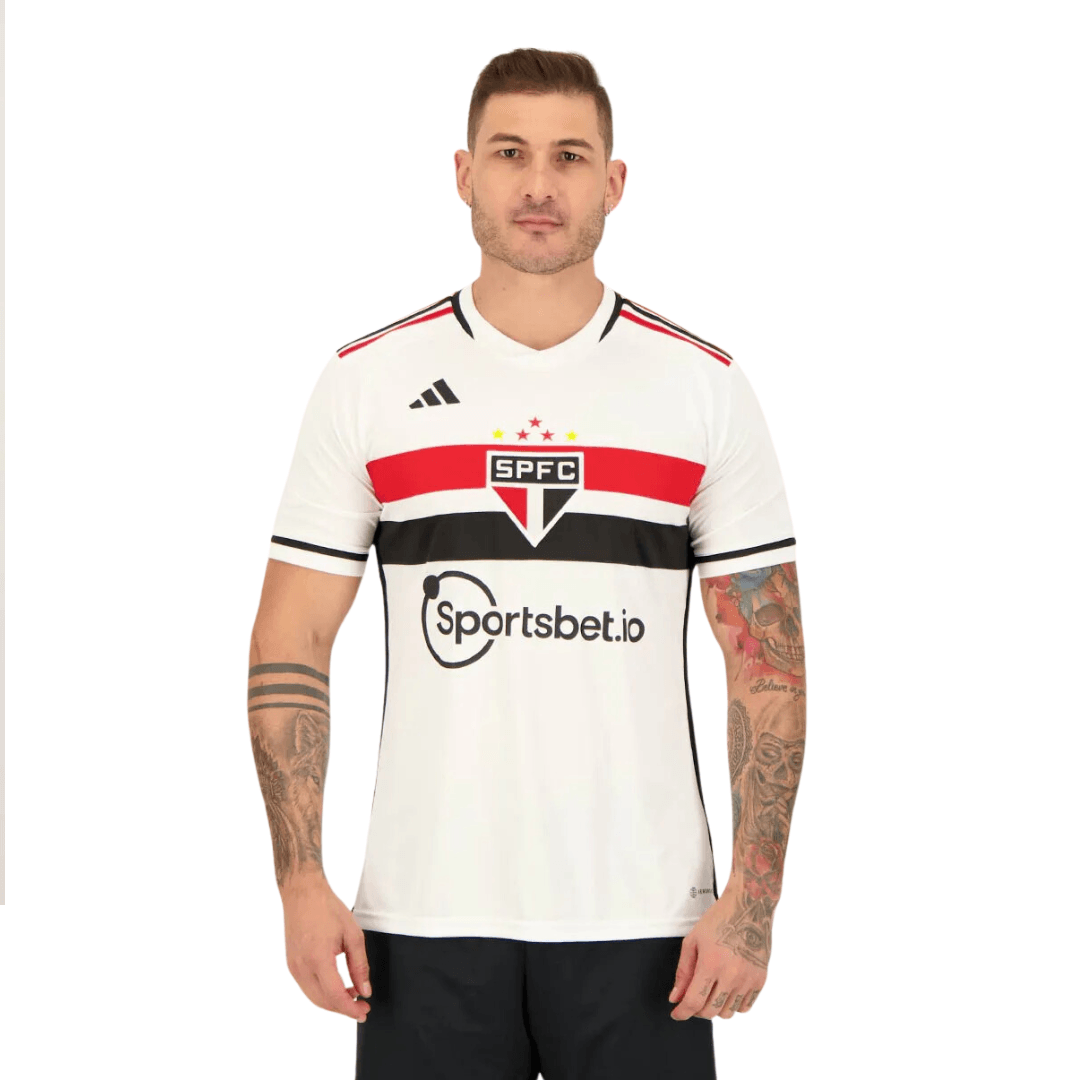 Camisa Adidas São Paulo I 2023 9 Calleri - Minha loja