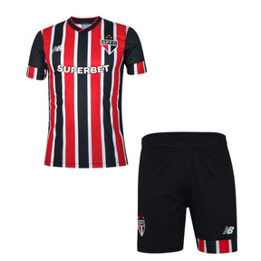 Conjunto Infantil São Paulo New Balance 24/25 Away - Minha loja