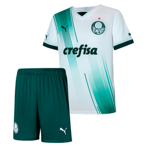 Conjunto Infantil Palmeiras Feminino 23/24 Uniforme Fora