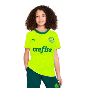 Conjunto Infantil Palmeiras Feminino 23/24 Uniforme Fora