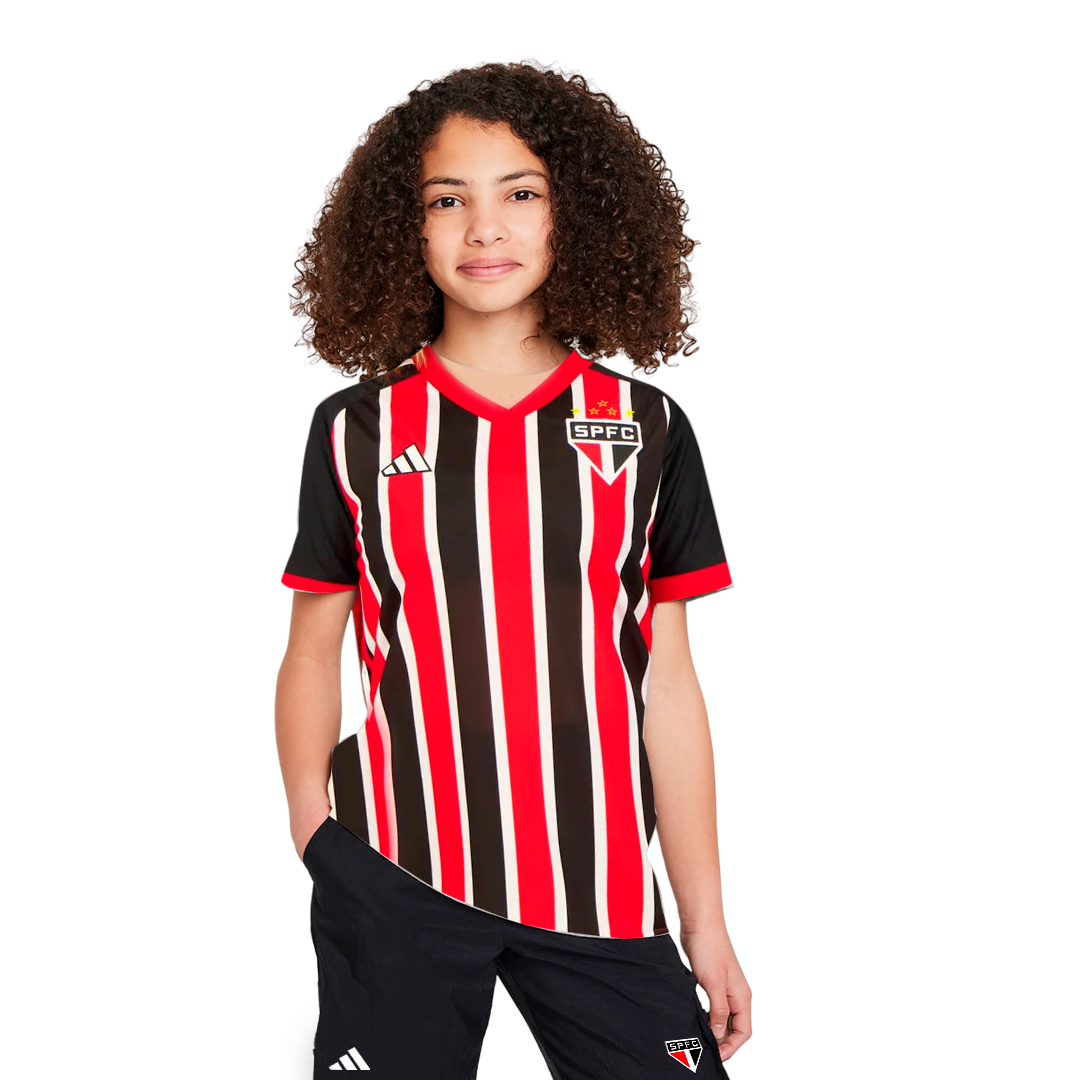 Conjunto Infantil Feminino São Paulo 23/24 Away - Minha loja