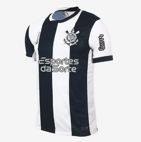 CAMISA CORINTHIANS III THIRD 2024/25 VERSÃO JOGADOR PRETA/BRANCA