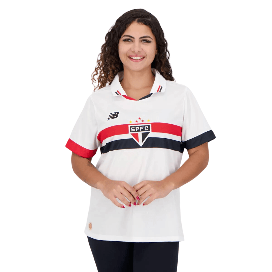 Camisa Feminina São Paulo New Balance 24/25 - Uniforme Casa - Minha loja