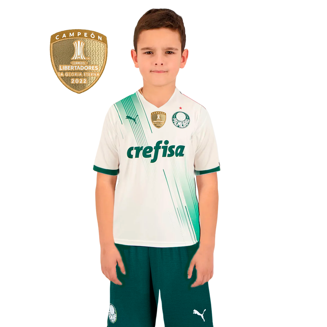 Conjunto Infantil Palmeiras Puma 23/24 Uniforme Fora