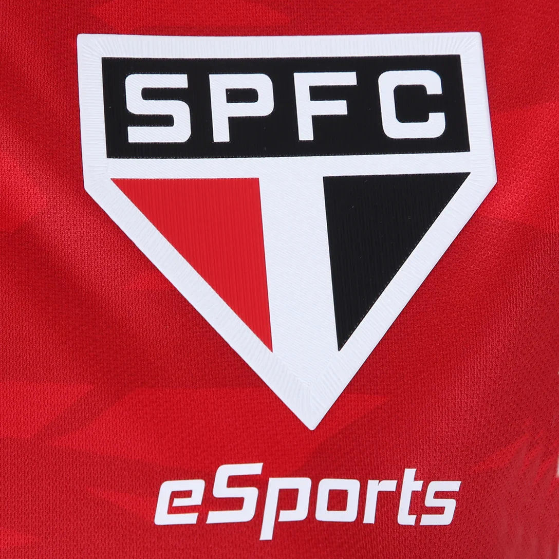 Camisa Polo São Paulo E-Sports Jogo Feminina - Vermelho - Minha loja