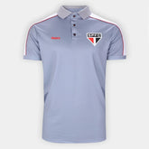 Camisa Polo São Paulo Viagem Masculina - Cinza - Minha loja