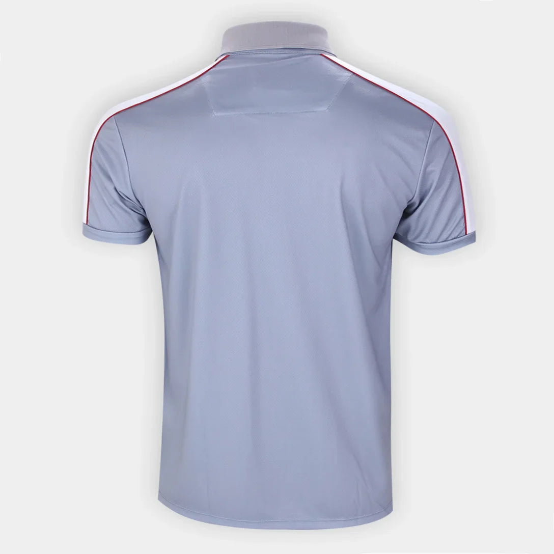 Camisa Polo São Paulo Viagem Masculina - Cinza - Minha loja