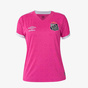 Camisa Feminina Umbro Santos Outubro Rosa