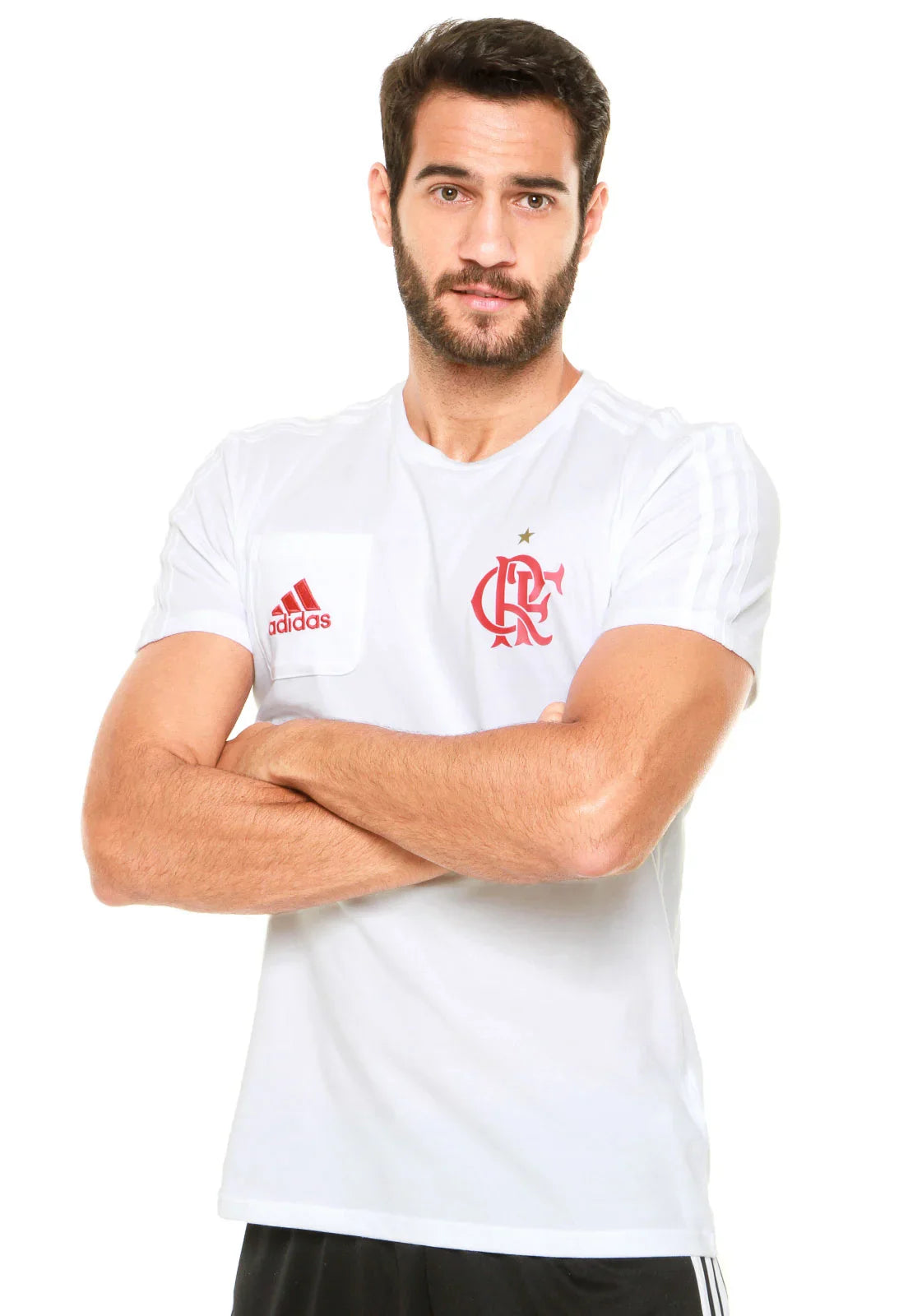 Jaqueta Corta-Vento Flamengo Apresentação Adidas + Camisa de Passeio Brinde - LOJA OFICIAL