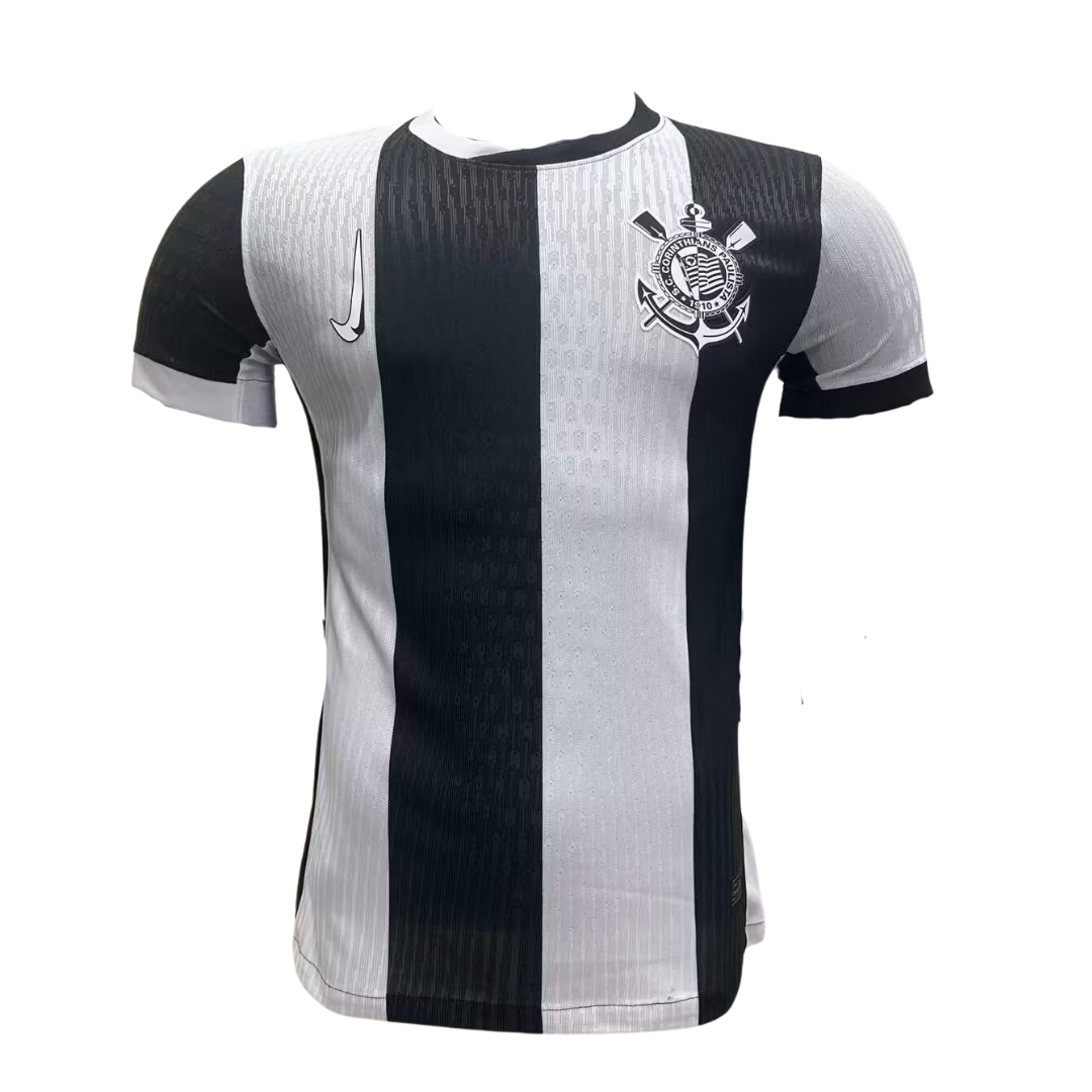 CAMISA CORINTHIANS III THIRD 2024/25 VERSÃO JOGADOR PRETA/BRANCA