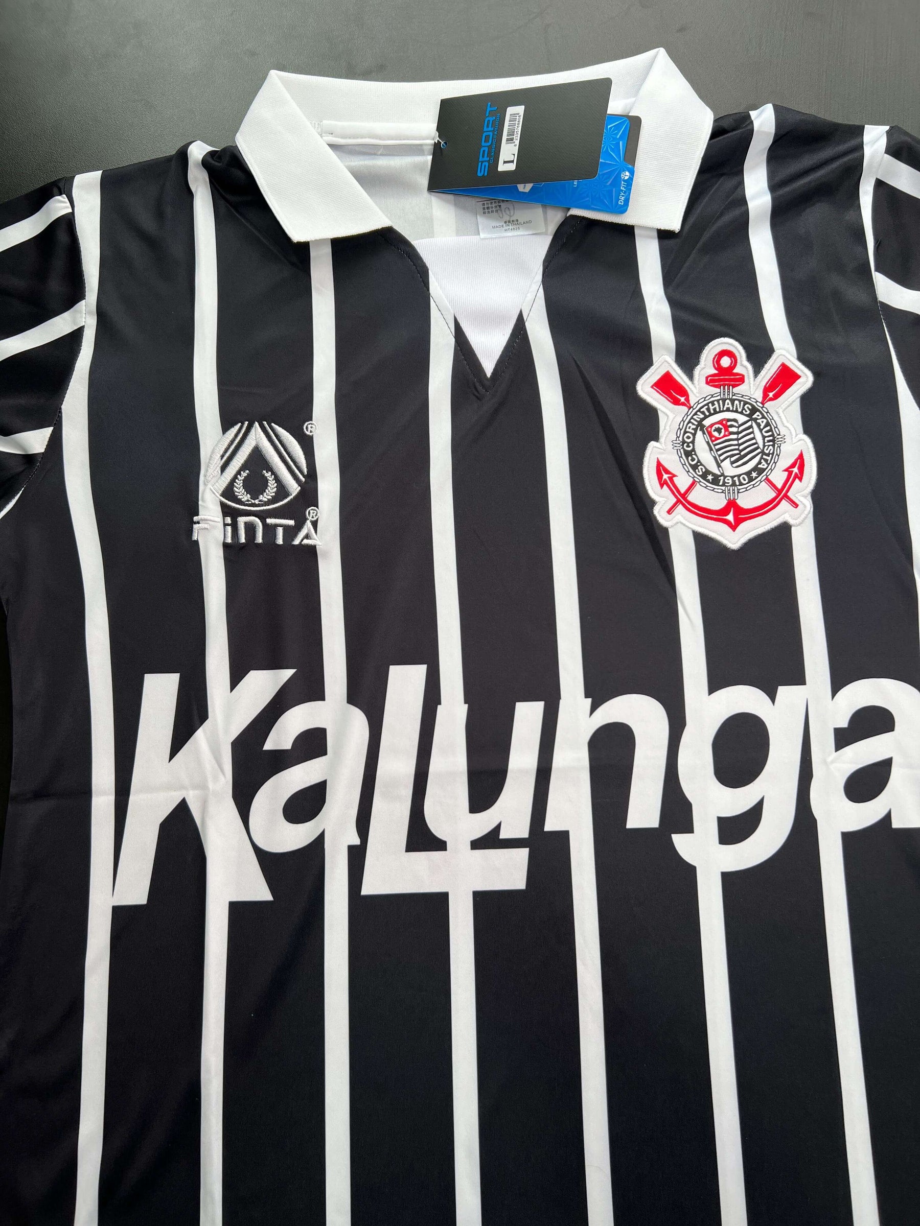 Camisa Retrô Corinthians 1990 FINTA KALUNGA