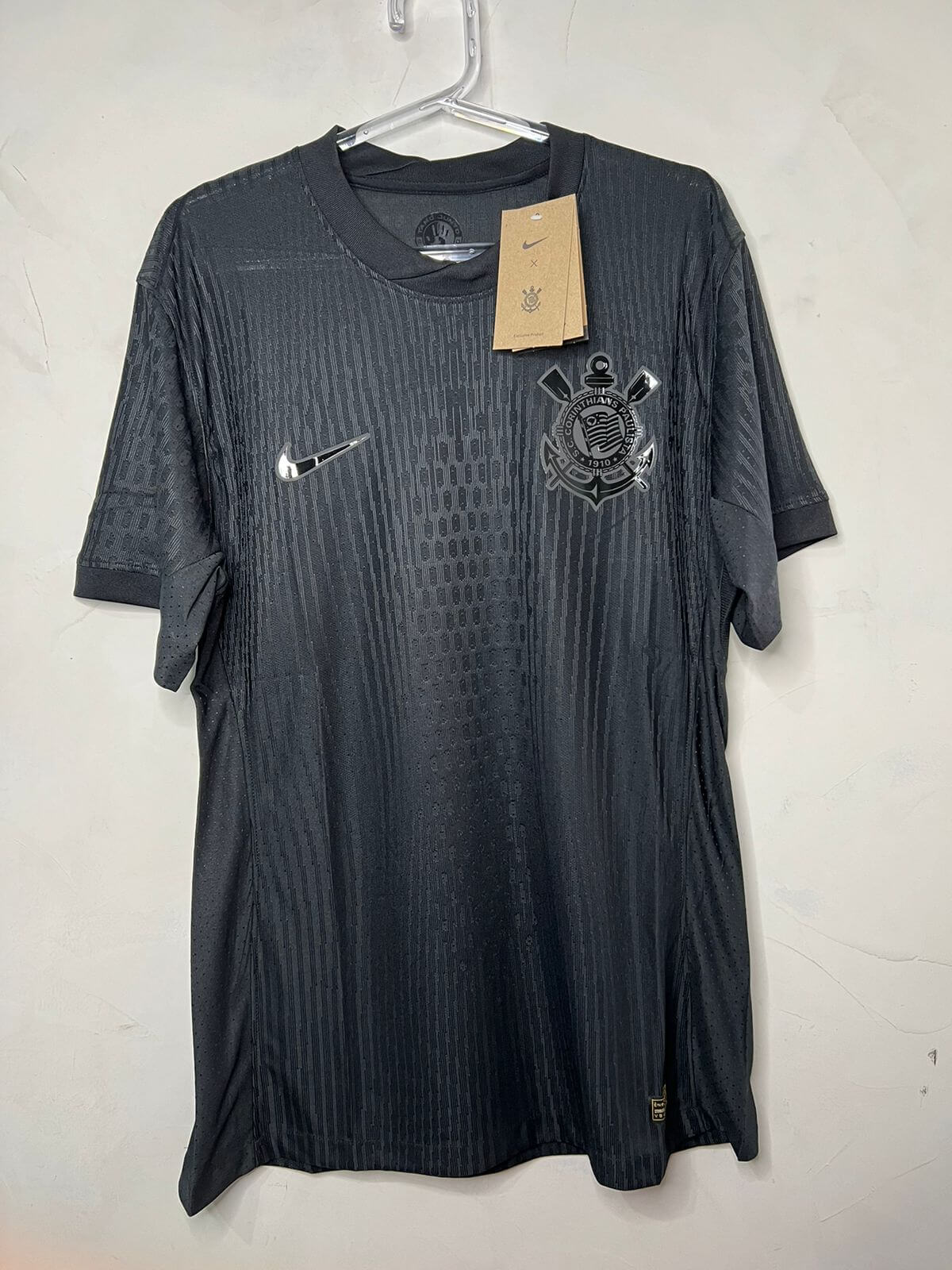 CAMISA CORINTHIANS II AWAY 2024/25 VERSÃO JOGADOR PRETA ALL BLACK