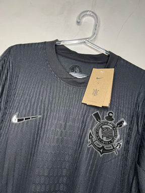 CAMISA CORINTHIANS II AWAY 2024/25 VERSÃO JOGADOR PRETA ALL BLACK