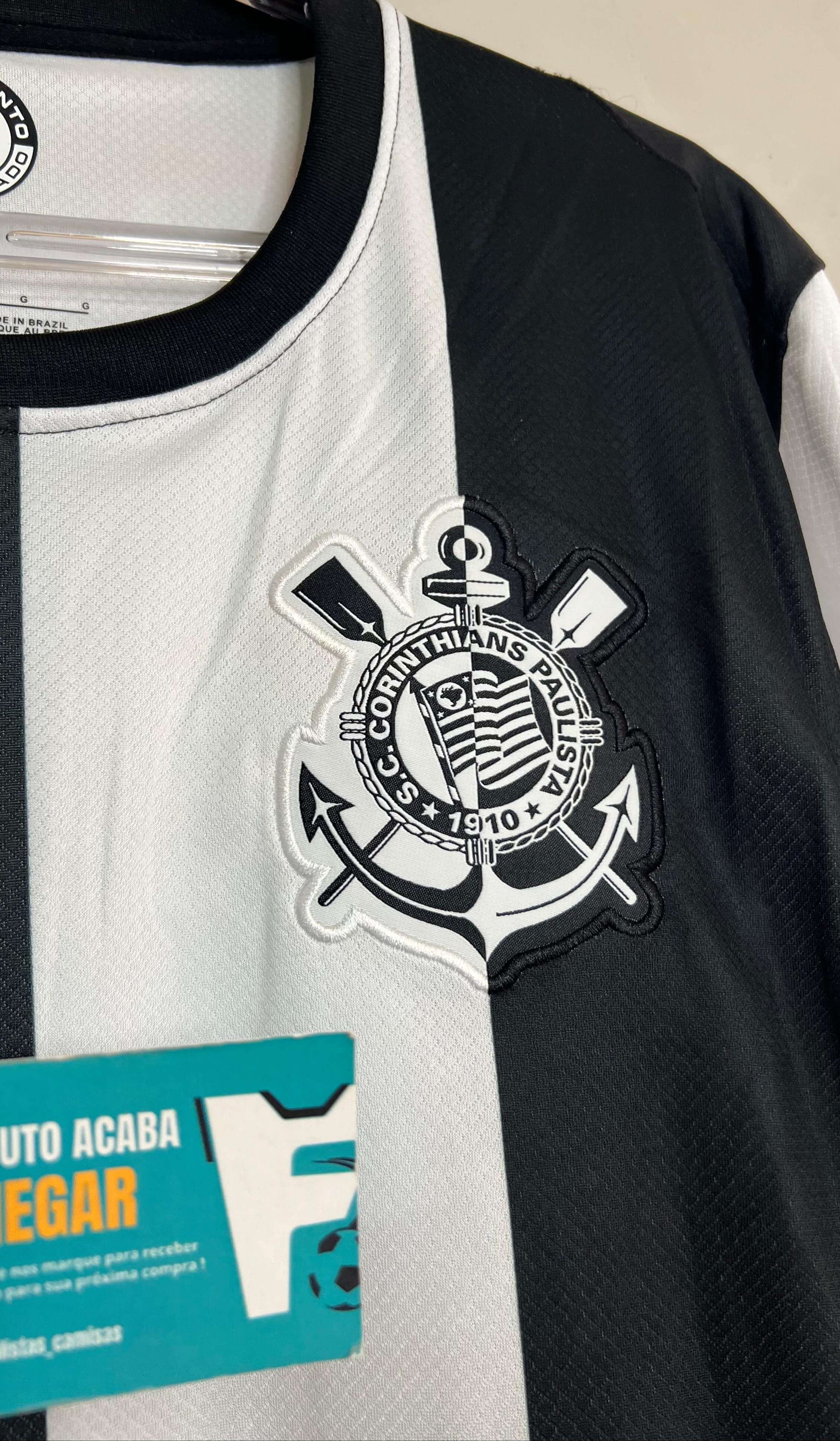 CAMISA GARRO #10 CORINTHIANS III THIRD 2024/25 TORCEDOR PRETA/BRANCO