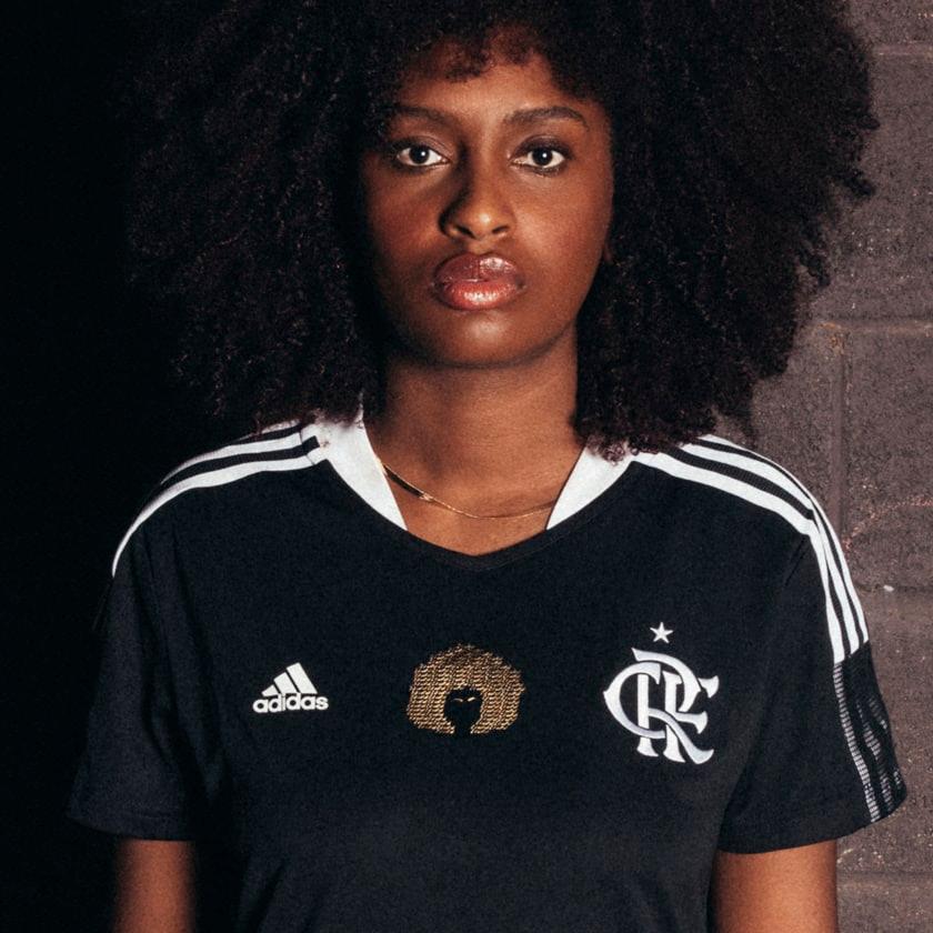 Camisa Adidas Flamengo Consciência Negra 2021 - Feminina - LOJA OFICIAL